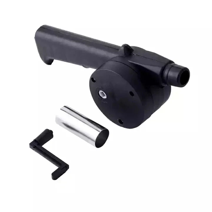 Manual BBQ Blower – Portable Charcoal Air Pump Tool for Outdoor Grilling, Barbecue, Campfire Cooking & Handheld Fire Starting