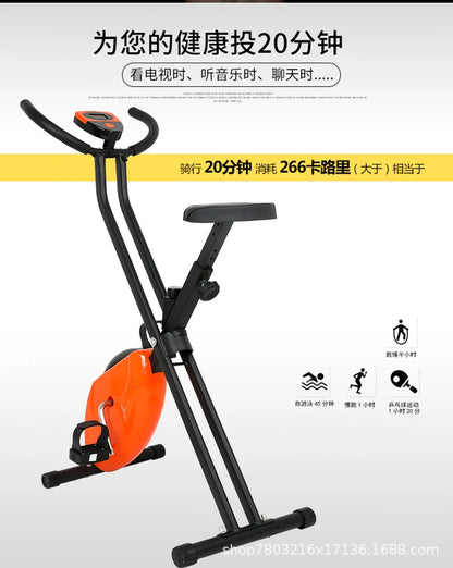 Foldable Exercise Bike Fitness Equipment Indoor Static Bicycles Exercise Bicycle Training Stationary Indoor Cycling Bikes