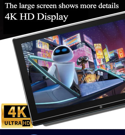 13.3 Inch 4K Screen Smart TV Rear Seat Entertainment Player Car Headrest Monitor Automotive Multimedia For Car 8 Core Android 12