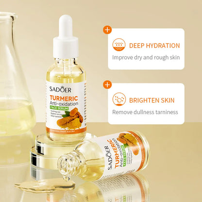 Skincare Turmeric Serum Soap Whitening Essential Oil Facial Repair Lifting Moisturizing Brighten Face Dark Spot Corrector