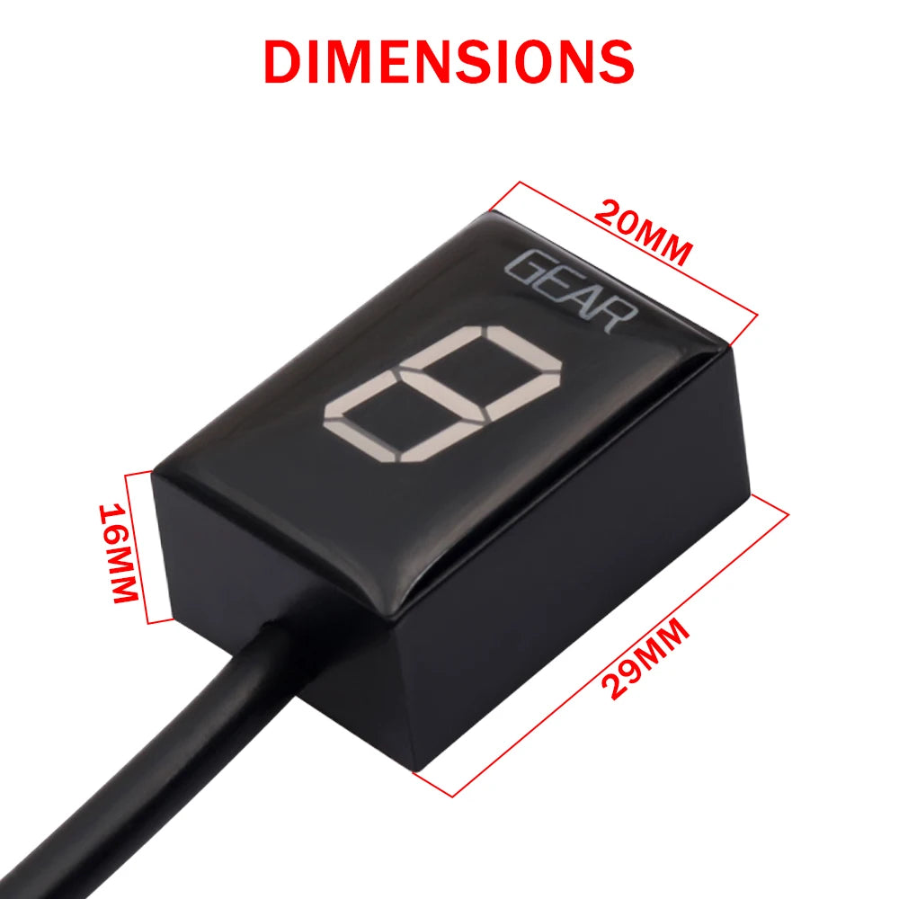 Motorcycle Gear Indicator Waterproof For Honda CBR600RR CBR1000RR CBR400R CB500X CB500F CMX300 CMX500 CRF250 L M Gear display