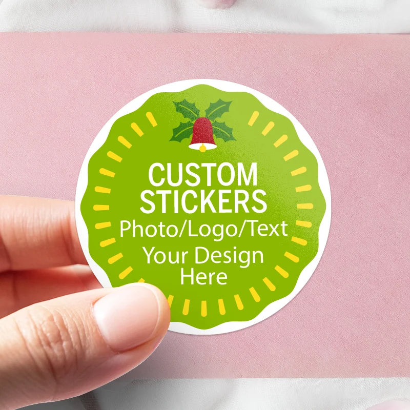 Personalized Gift Stickers Custom Design | DIY Decals with Photo/Logo Upload, Home Wall Art & Birthday Party Supplies