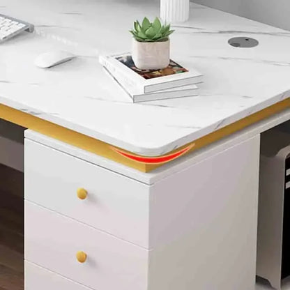 Working Meeting Office Desks Storage Laptop White Keyboard Office Desks Mobile Conference Scrivanie Per Computer Room Furnitures