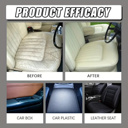 Multi-purpose car repair kit: plastic parts refurbishment, interior gloss wax, tire protector