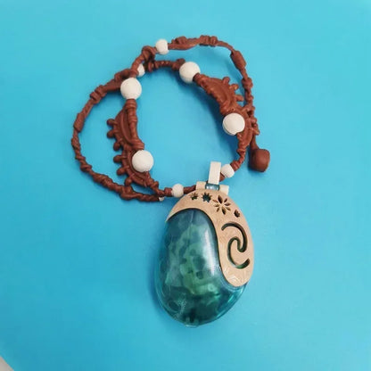 New Moana Cartoon Animation Peripheral Creative Music Necklace Toys Accessories Children's Personalized Holiday Gifts Wholesale