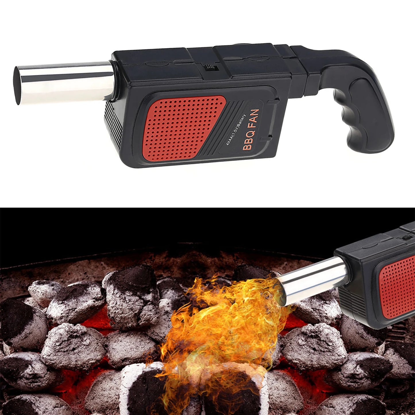 Handheld Electric BBQ Fan Air Blower Portable for Outdoor Camping Barbecue Picnic BBQ Cooking Tool Bakery Grill Accessories