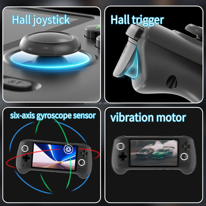 Portable Gaming Consoles Android 13 AMOLED Touch Screen Hall Effect Joysticks Handheld Game Player 5G Wifi BT5.0