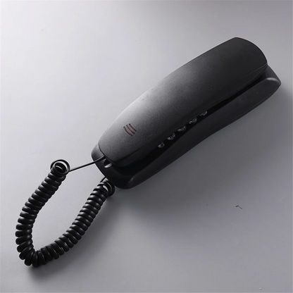 Wall Phone, Wired Phone, Landline Phone, Home Phone, Small Extension, Small Hang-Up Extension, Hotel Home Office Black