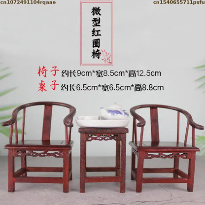 Mini Furniture Models Miniature Antique Rosewood Ornaments Chinese Handicrafts Doll Houses Photographed Scene Props