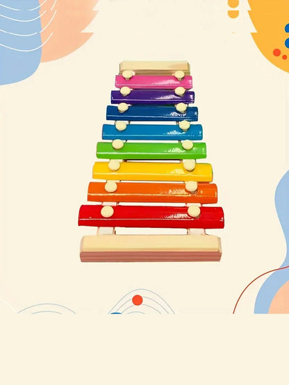 Wooden music, hand percussion, boys, girls, babies, children's music, enlightenment, educational toys, children's toys