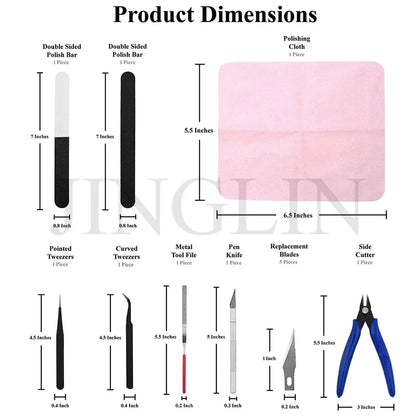 Multiple models 3D Printer Tool Kit Trimming Knife Scraper Cleaning Needle Tweezers Pliers Deburring Kit DIY 3D Printing Tools