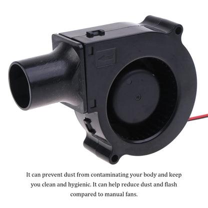 220V BBQ Fan Small Blast Engine with Air Collecting Adjustable Speed Cooking Tool Handheld Barbecue Blower Camping
