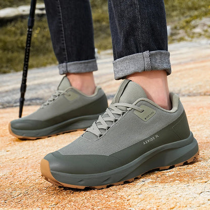 Hiking Shoes Outdoor Walking Mountain Non-Slip Casual Waterproof Sneakers Rubber Wear-Resistant Camping Breathable Hiking Boots
