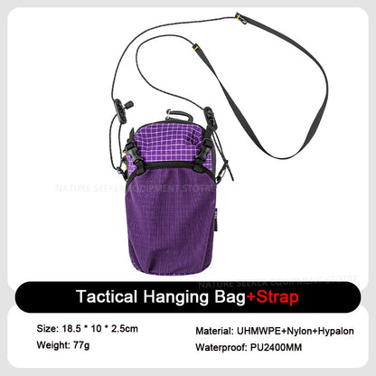 HIKEMAN Mobile Bag Outdoor Sports Waist Bag Tactical Hanging Pack for Backpack Expansion Shoulder Bags Lightweight Hiking Gear