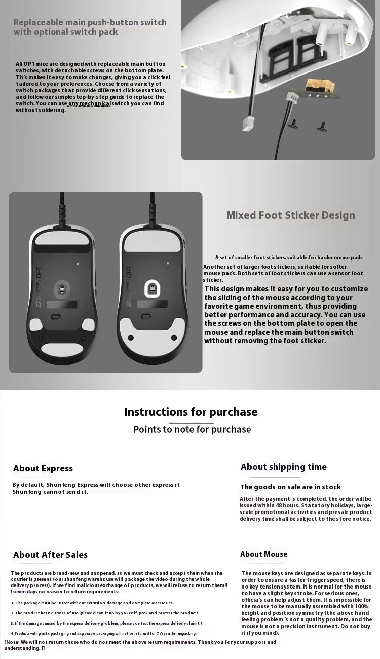 Endgame Gear Op1 8k Mouse Wired E-Sports Gaming Mouse Custom Paw3395 8000hz Lightweight Mouse Accessory for Desktop Computer