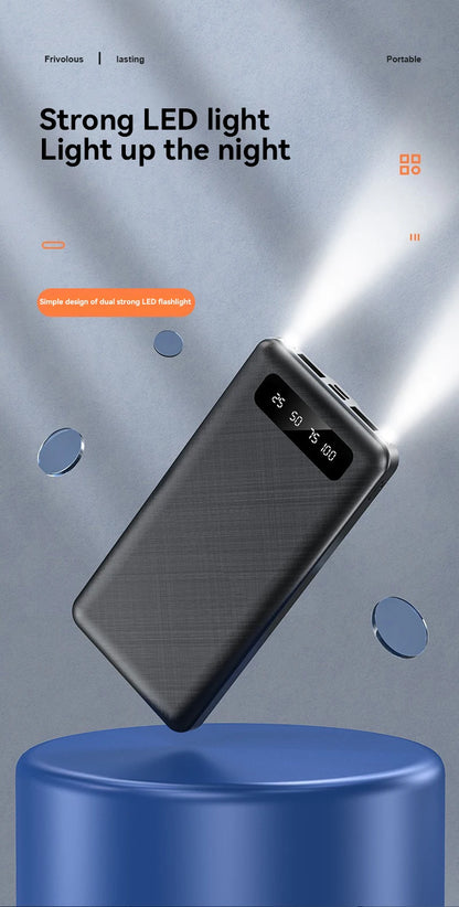 200000mAh Power Bank 120W Super Fast Charge Large Capacity Portable External Battery With LED Digital Display For Phones 2025