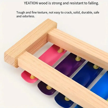 Wooden music, hand percussion, boys, girls, babies, children's music, enlightenment, educational toys, children's toys