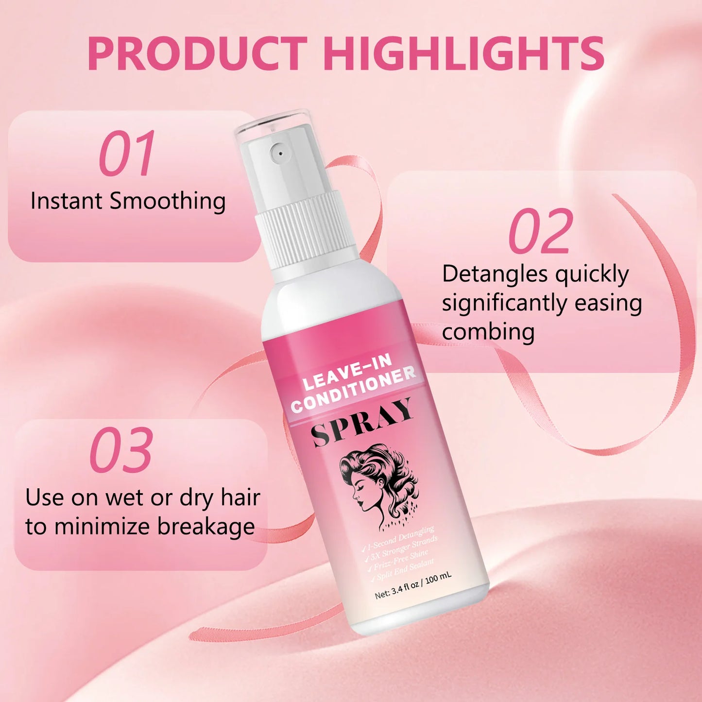 Hair Care Deep Repair Conditioning  for Hair Heat Protector Serum Protect Hair From UV Damaged Moisturizing Hair-Care