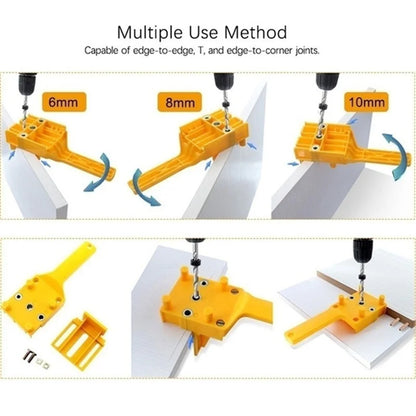 Woodworking Tool Handheld Drill Guide Hole Saw Tools Drill Bits Drilling Locator Straight Hole Locator Carpenter Corner Clamp