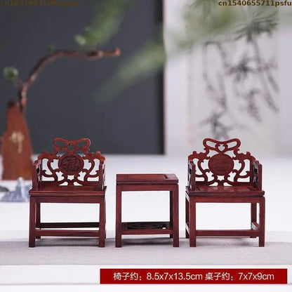 Mini Furniture Models Miniature Antique Rosewood Ornaments Chinese Handicrafts Doll Houses Photographed Scene Props
