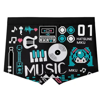 Hatsune Miku Princess Miku anime peripherals two-dimensional boys' panties individuality quick-drying safety pants loose boxers
