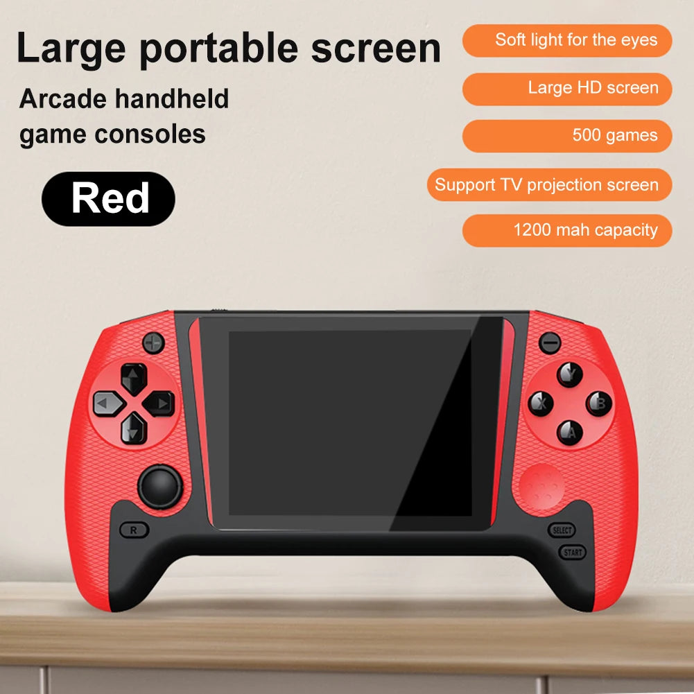 Portable Game Console 3.5inch LCD Screen Built-in 500 Games Nostalgic Game Console TV Connect Video Game Console for Kids Adults