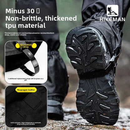 HIKEMAN Outdoor Leg Gaiters for Hiking Skiing Snow Sand Protection Durable Unisex Trekking Camping Gear