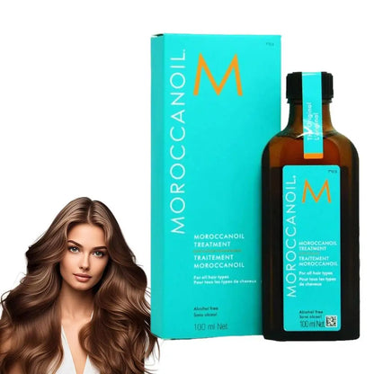 Hair care essential oil prevents frizz, softens and smoothes hair, repairs hair follicles, nourishes and repairs dry hair