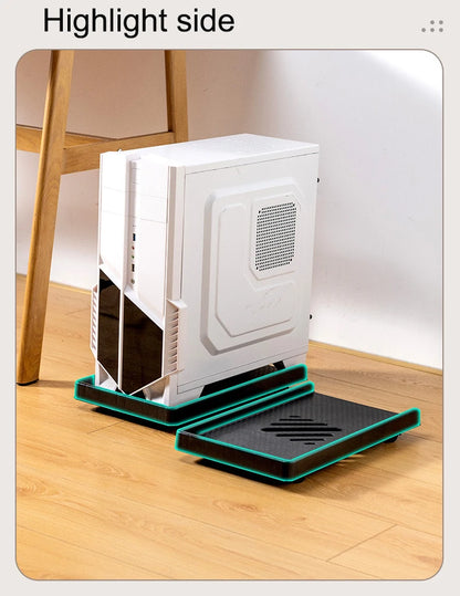 Adjustable Computer Tower Stand PC Stand for Most Desktop Towers  Elevate and Organize Your Computer Tower with Desktop Stand