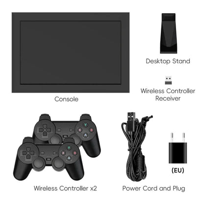 PS10 Portable Game Console - 1280P FHD Screen, 64GB, WiFi, 15,000 Retro Games, Handheld Gaming Stick