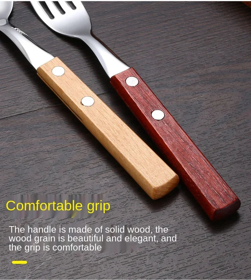 Kitchen Tableware Stainless Steel Luxury Western Dinner Set Gold Silver Cutlery Fork Spoon Knife