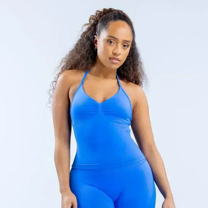 Summer fitness shape  beautiful shoulder straps  chest pillow  bra and yoga shorts  a must for fitness.
