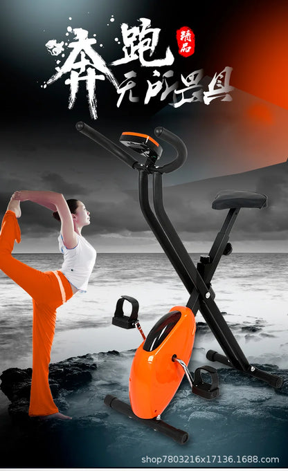 Foldable Exercise Bike Fitness Equipment Indoor Static Bicycles Exercise Bicycle Training Stationary Indoor Cycling Bikes