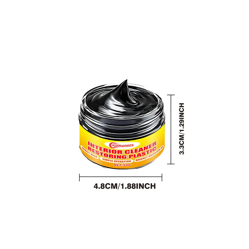 Multi-purpose car repair kit: plastic parts refurbishment, interior gloss wax, tire protector