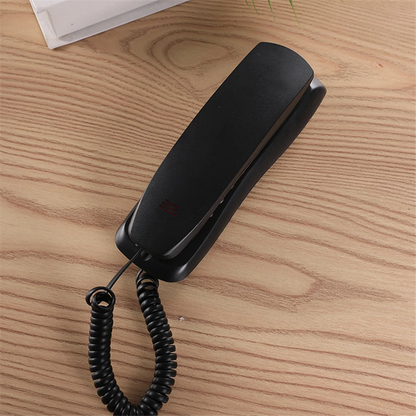 Wall Phone, Wired Phone, Landline Phone, Home Phone, Small Extension, Small Hang-Up Extension, Hotel Home Office Black