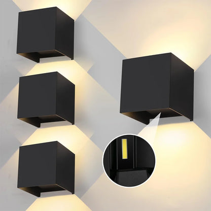 LED Wall Light Outdoor Indoor Lighting Wall Lamps Home Appliances Wall Lighting For Room Decor Wall Panels Porch Balcony Garden