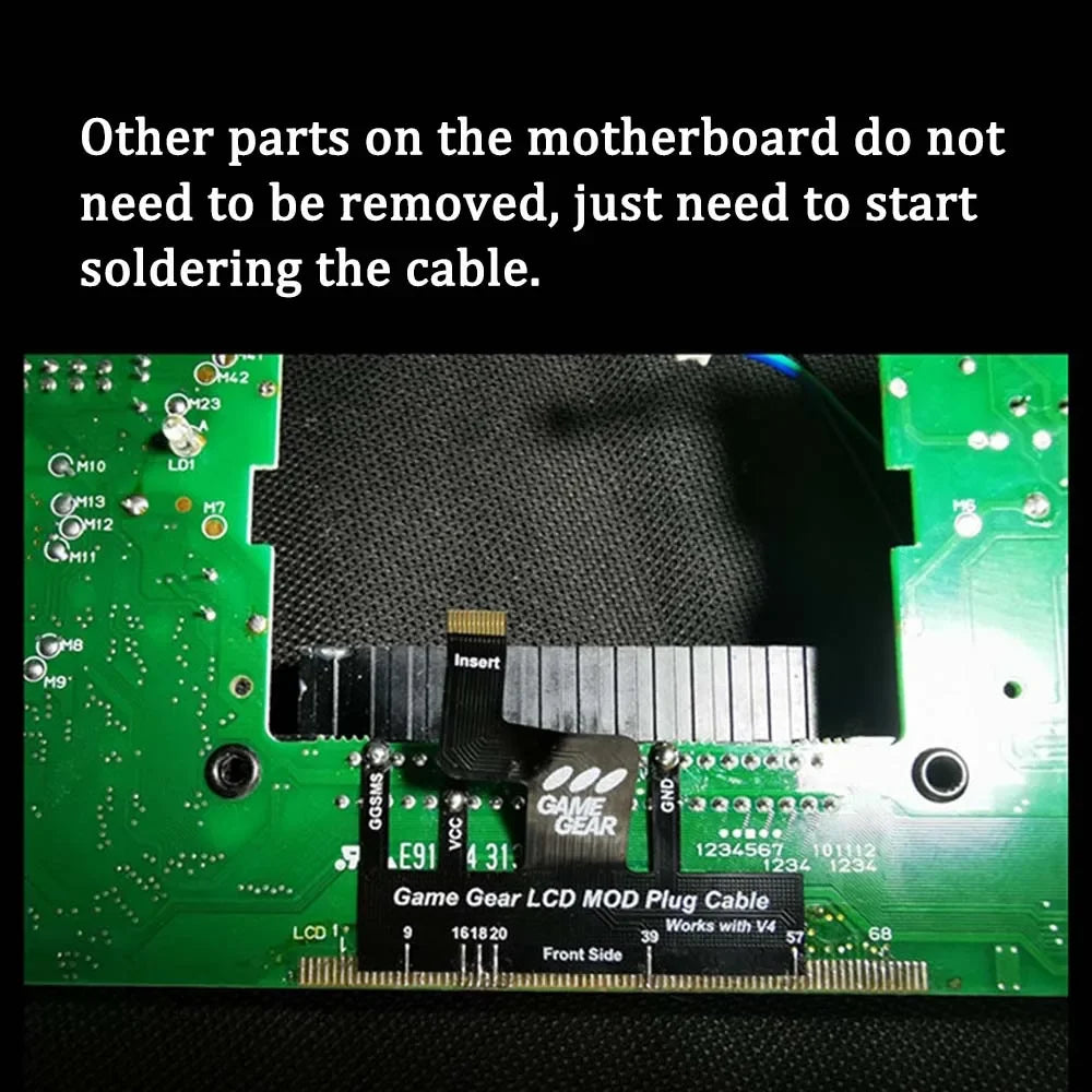 New 2024 For SEGA Game Gear GG Full Fit Integrated Screen Kit V4.2 Low Power Edition OGS full fit