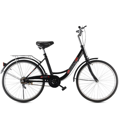 Women's Bicycle Women's 24 Inch Lightweight Commuting Bike Men's Ordinary Adult Student City Lady Commuter Bike Pedal Bike