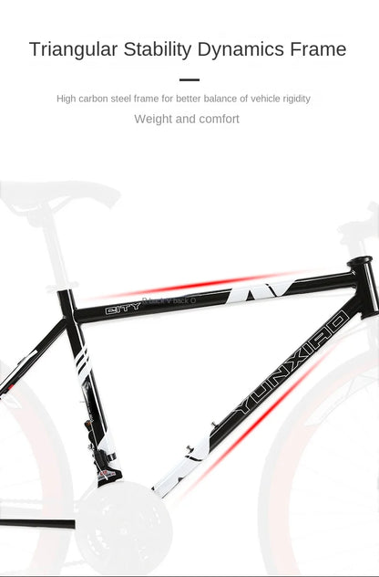 Bicycle Free Shiping Aro 29 Road Bike Bicicleta Uomo Bmx Bikes Road Bike V Brake/Disc Brake Spring Fork (Low Gear Non-damping)