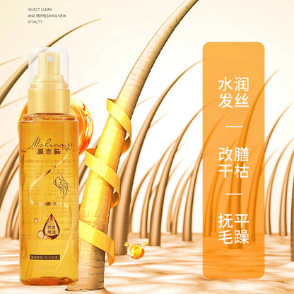 Hair Care Essential Oil Perfume Spray Makes Soft, Light, Non-Greasy, Moisturizing and Absorbent, Shiny Hair and Improves Frizzy Daily Care