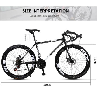 Bicycle Free Shiping Aro 29 Road Bike Bicicleta Uomo Bmx Bikes Road Bike V Brake/Disc Brake Spring Fork (Low Gear Non-damping)