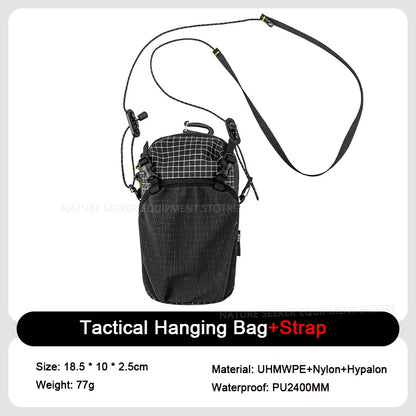 HIKEMAN Mobile Bag Outdoor Sports Waist Bag Tactical Hanging Pack for Backpack Expansion Shoulder Bags Lightweight Hiking Gear