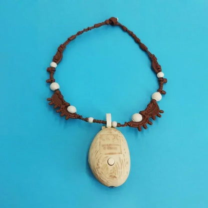 New Moana Cartoon Animation Peripheral Creative Music Necklace Toys Accessories Children's Personalized Holiday Gifts Wholesale
