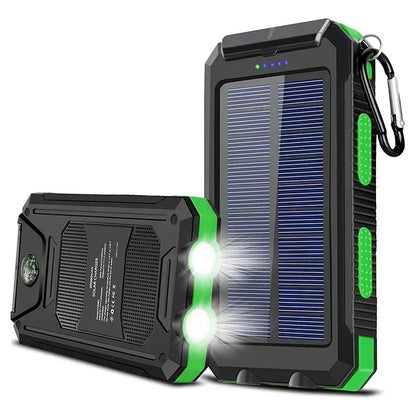 Solar Power Bank 30000mAh Portable Charging Poverbank External Battery Charger Strong Light LDE Light for huawei iphone xiaomi