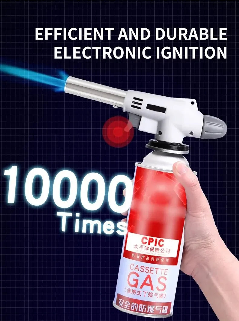 Handy Flame Gun  Welding Gas Burner Flame Gas Torch Flame Gun Blow for BBQ Camping Cooking  camping equipment