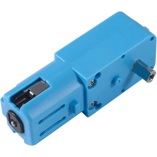 DC 3V-6V 1:90 Metal Gear Motor All Metal/Half Metal Single Axis Gear Motor Robot Intelligent Vehicle Speed Reducer TT Motor Blue