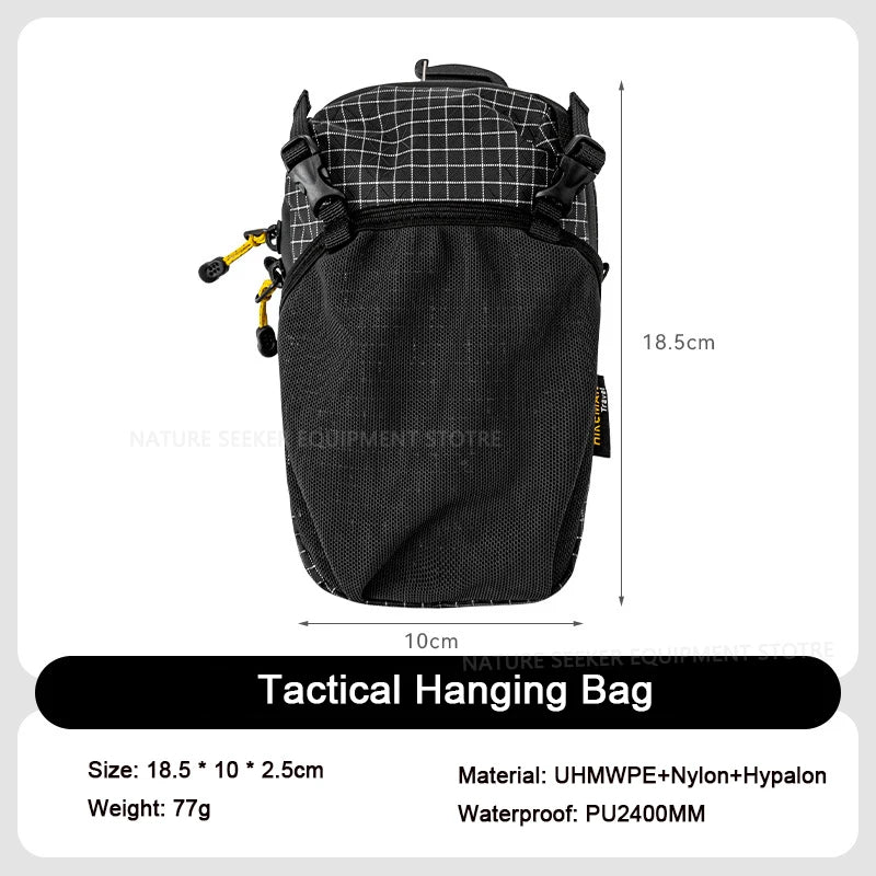 HIKEMAN Mobile Bag Outdoor Sports Waist Bag Tactical Hanging Pack for Backpack Expansion Shoulder Bags Lightweight Hiking Gear