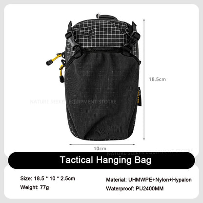 HIKEMAN Mobile Bag Outdoor Sports Waist Bag Tactical Hanging Pack for Backpack Expansion Shoulder Bags Lightweight Hiking Gear