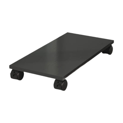 Desktop CPU Wooden Rolling Stand with 4 Caster Wheels Practical Sturdy Portable PC Stand Computer Case Stand for Desktop Tower