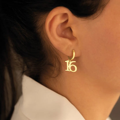 Personalized Gift Jewelry - Digital Jewelry - Customized Earrings - Initial Gift Earrings for Mom and Girlfriend